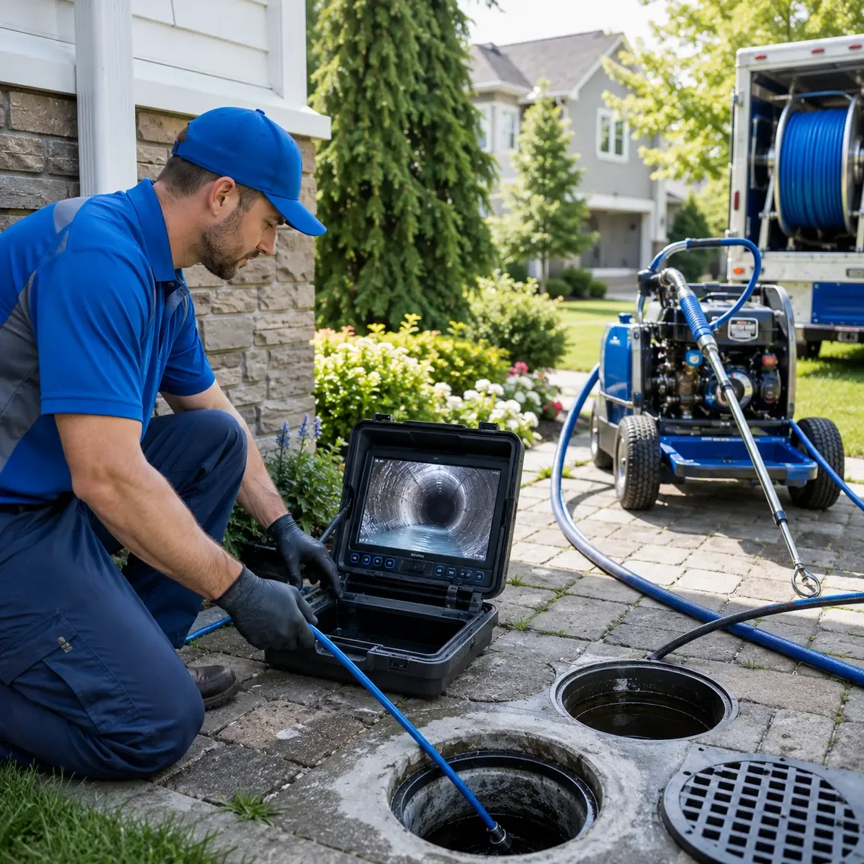 Outdoor drain cleaning professionals serving Columbus, NJ